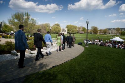 Speakers at the dedication