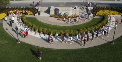 View of the April 16 Memorial