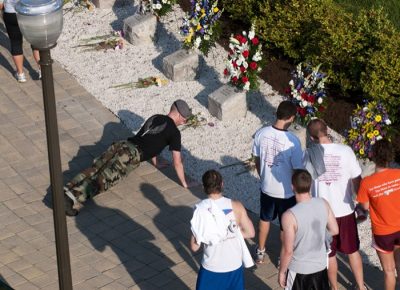 View of the April 16 Memorial