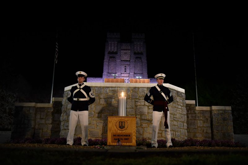 Cadets at the Memorial