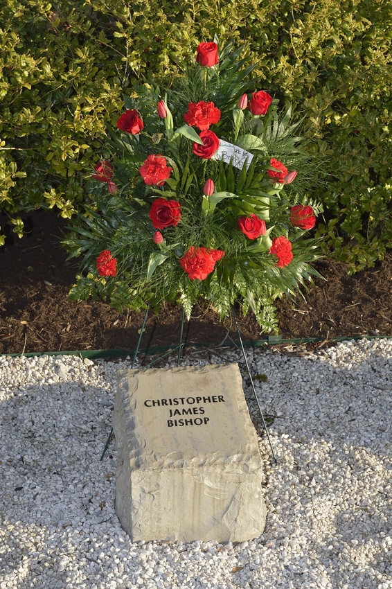 Christopher James Bishop stone at April 16 Memorial