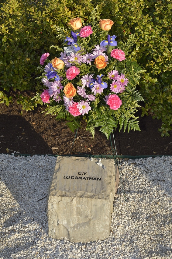 G.V. Loganathan stone at April 16 Memorial
