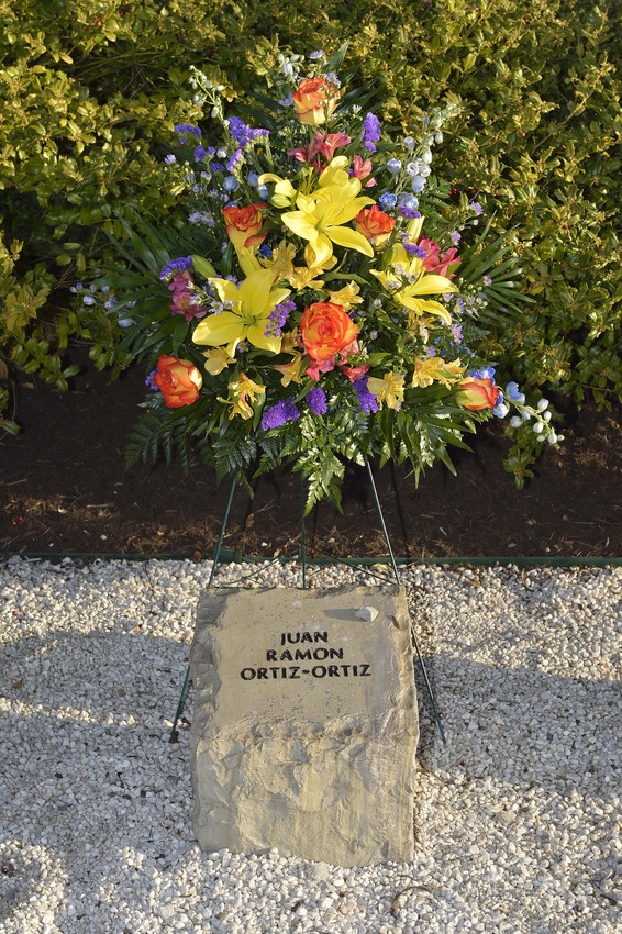 Juan Ramon Ortiz-Ortiz stone at April 16 Memorial stone at April 16 Memorial